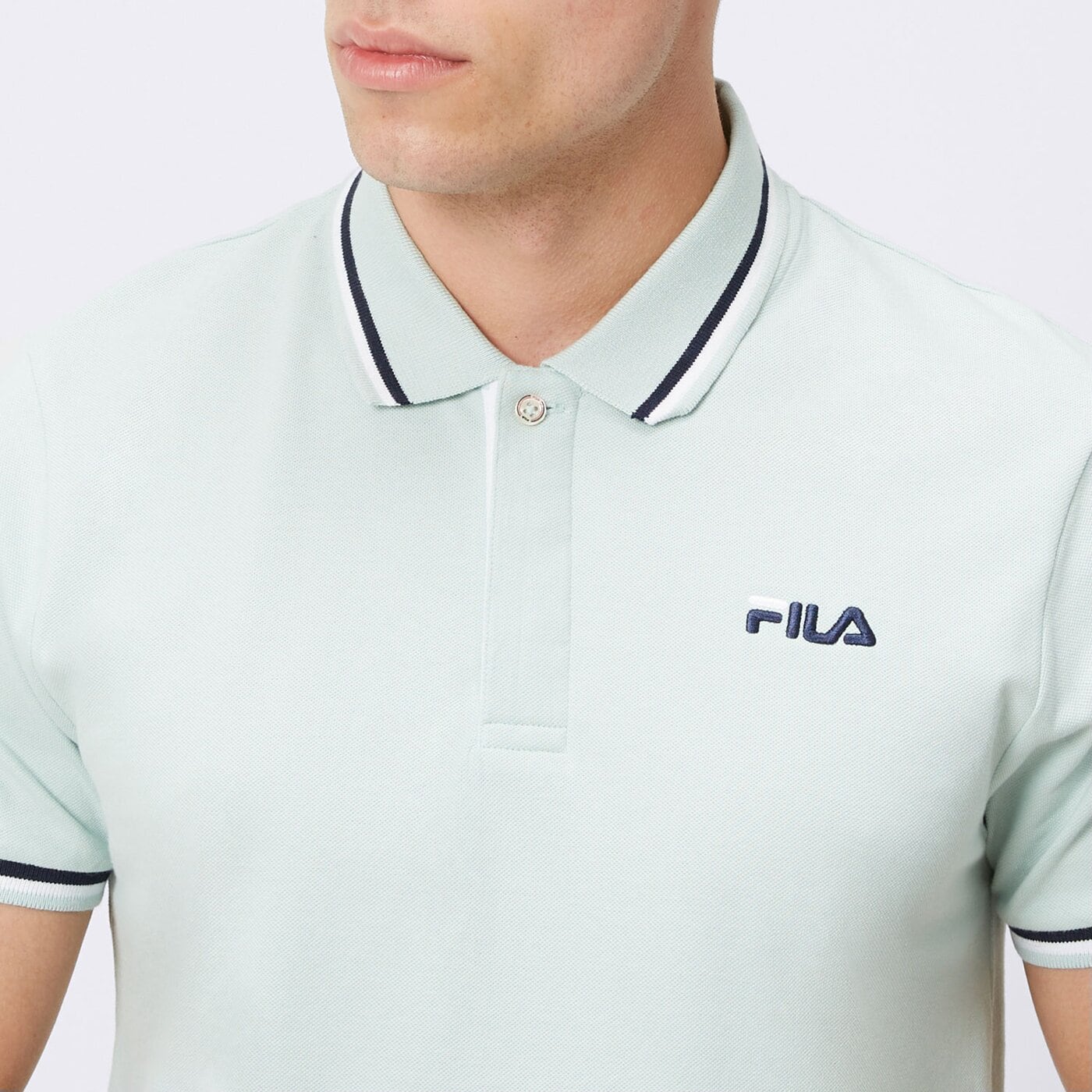 Koszulka polo męska FILA POLO PAZZO ss17spm041654 kolor zielony