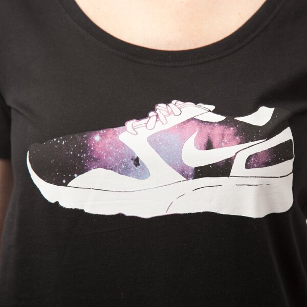 Koszulka damska NIKE T-SHIRT TEE-SCOOP GALAXY 668782010 kolor szary