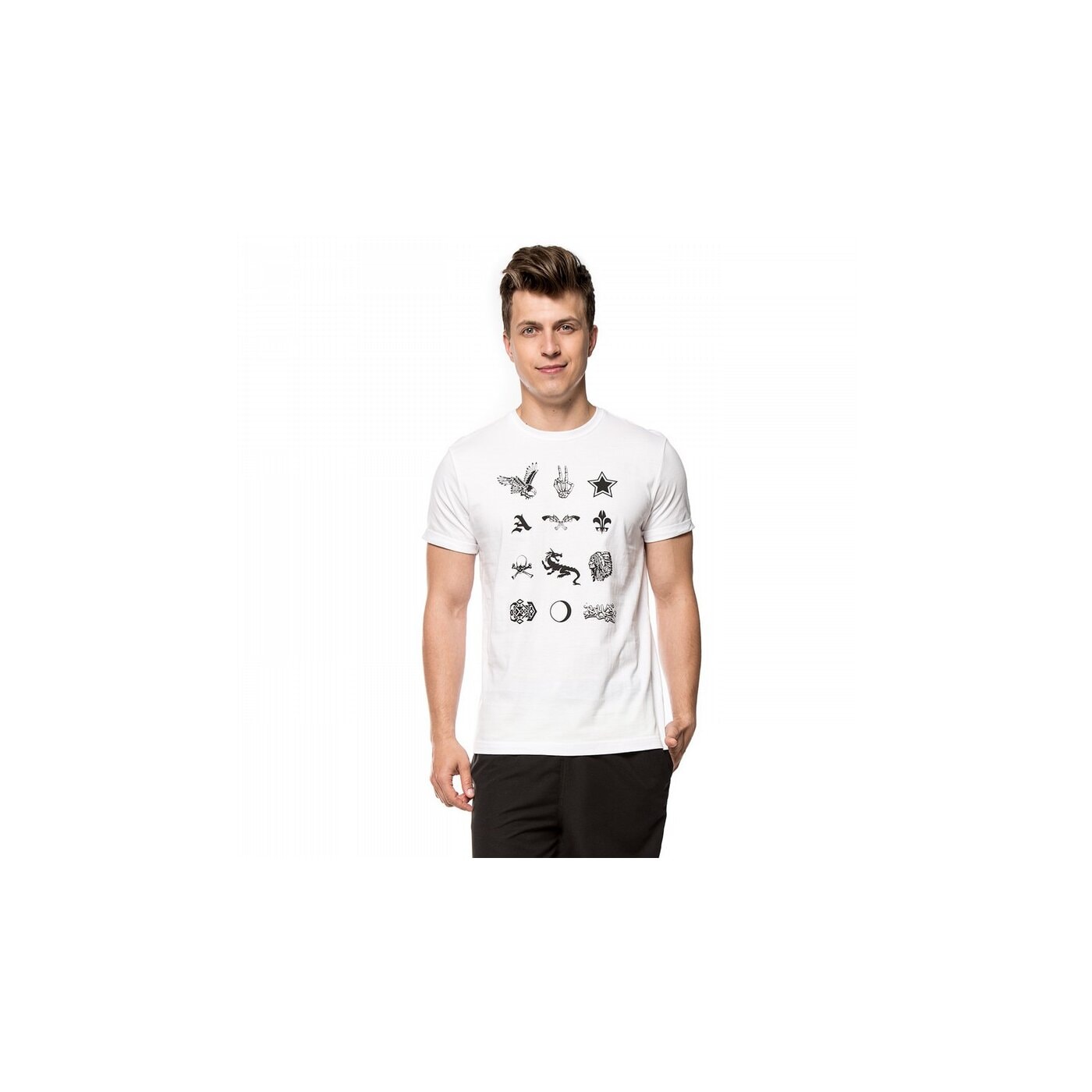 Koszulka męska LOTTO T-SHIRT TOBAGO lo16tsmpr061 kolor biały
