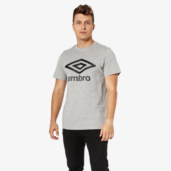 Koszulka męska UMBRO T-SHIRT SS LARGE LOGO 65470u-hex kolor szary