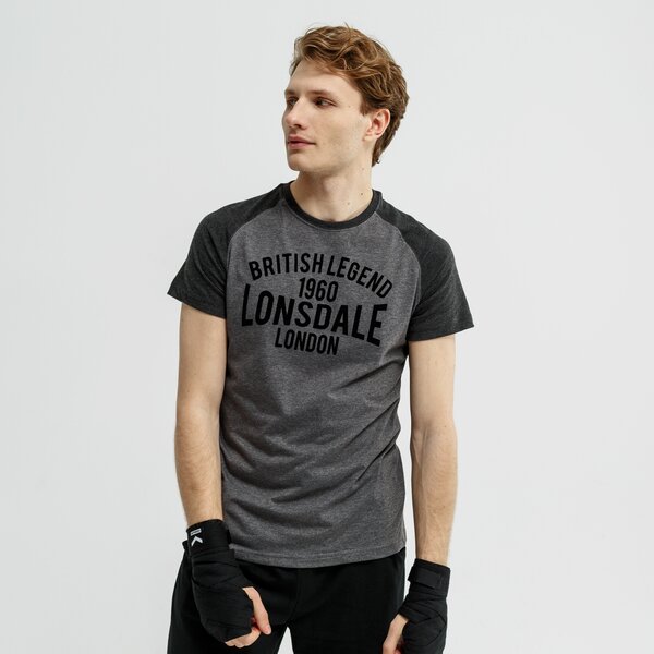 Koszulka męska LONSDALE T-SHIRT SS TRADESCANT 1139191596 kolor szary