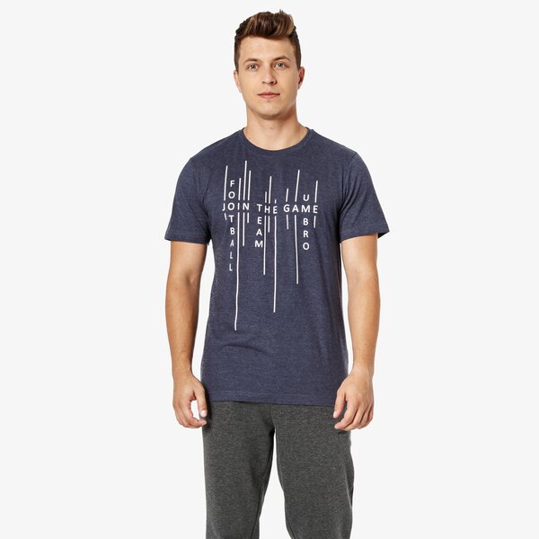 Koszulka męska UMBRO T-SHIRT SS VOLUME ul38tsm47002 kolor granatowy