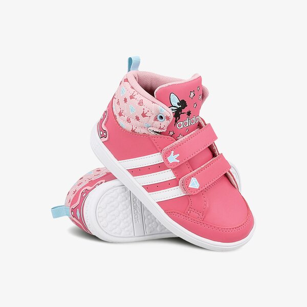 Buty dziecięce ADIDAS HOOPS CMF MID INF cg5738 kolor różowy