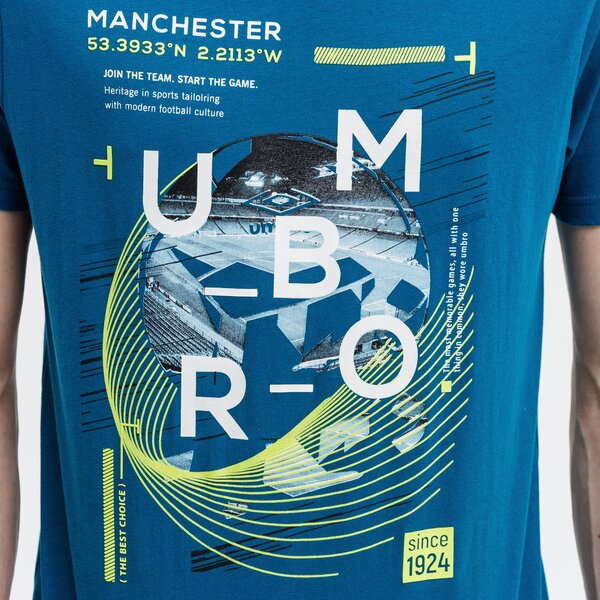 Koszulka męska UMBRO T-SHIRT JONNEL ul121tsm78001 kolor granatowy