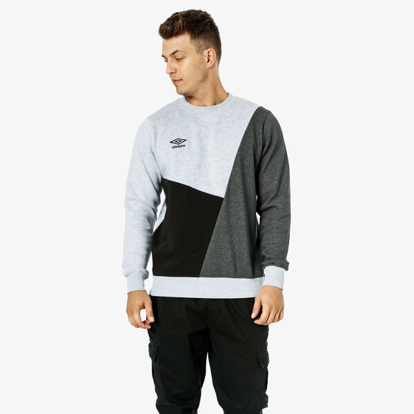 Bluza męska UMBRO BLUZA CUT AND SEW 65128u-hel kolor szary