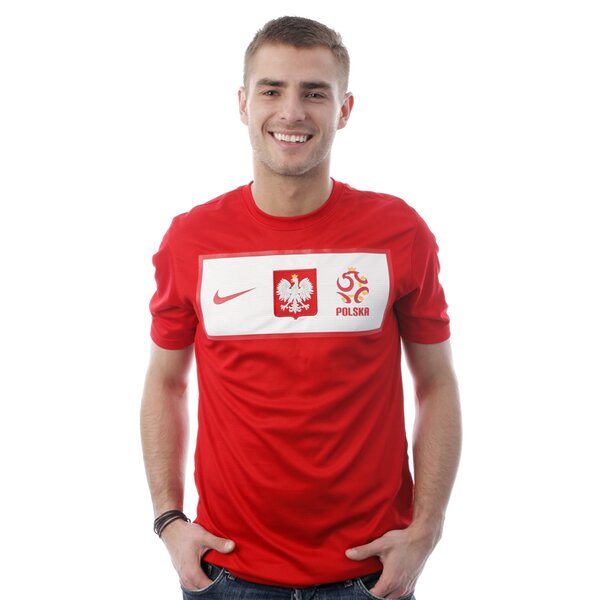 Koszulka męska NIKE T-SHIRT POLAND SS AWAY REPL JSY 450509612 kolor czerwony