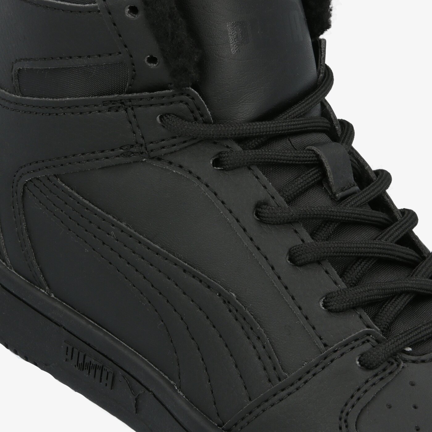 Buty dziecięce PUMA REBOUND LAYUP SL FUR JR 371238 01 kolor czarny