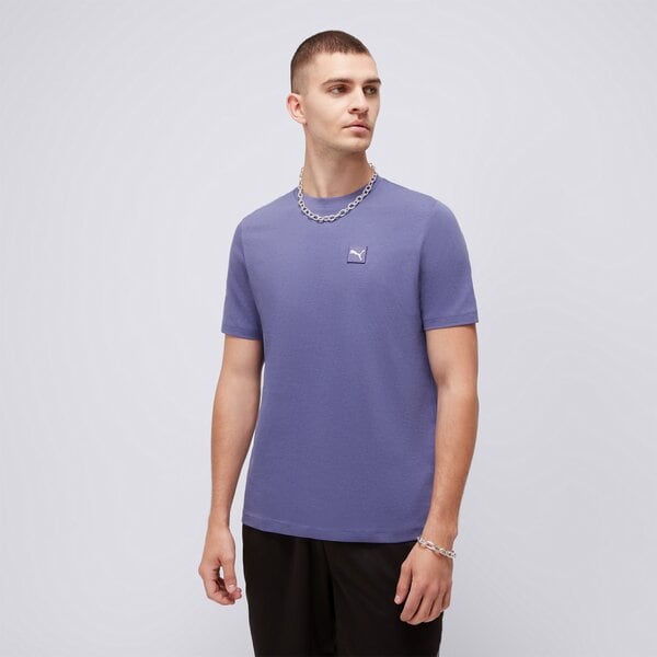 Koszulka męska PUMA T-SHIRT ESS ELEVATED 68472646 kolor niebieski