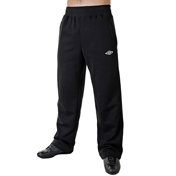 Spodnie dresowe męskie UMBRO SPODNIE FLEECE OPEN HEM 60933u060 kolor czarny