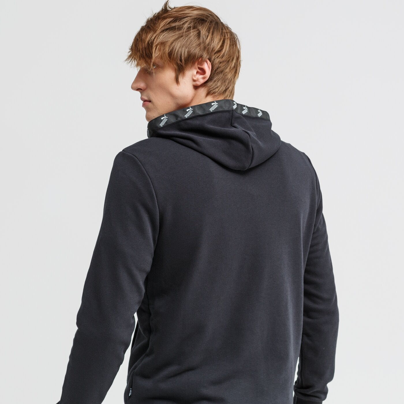 Bluza męska PUMA BLUZA ROZPINANA Z KAPTUREM AMPLIFIED FZ TR 583524 01 kolor czarny