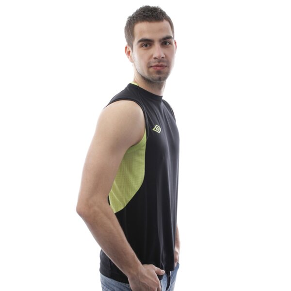 Koszulka męska UMBRO T-SHIRT GEOMETRA POLY 61128uklm kolor czarny