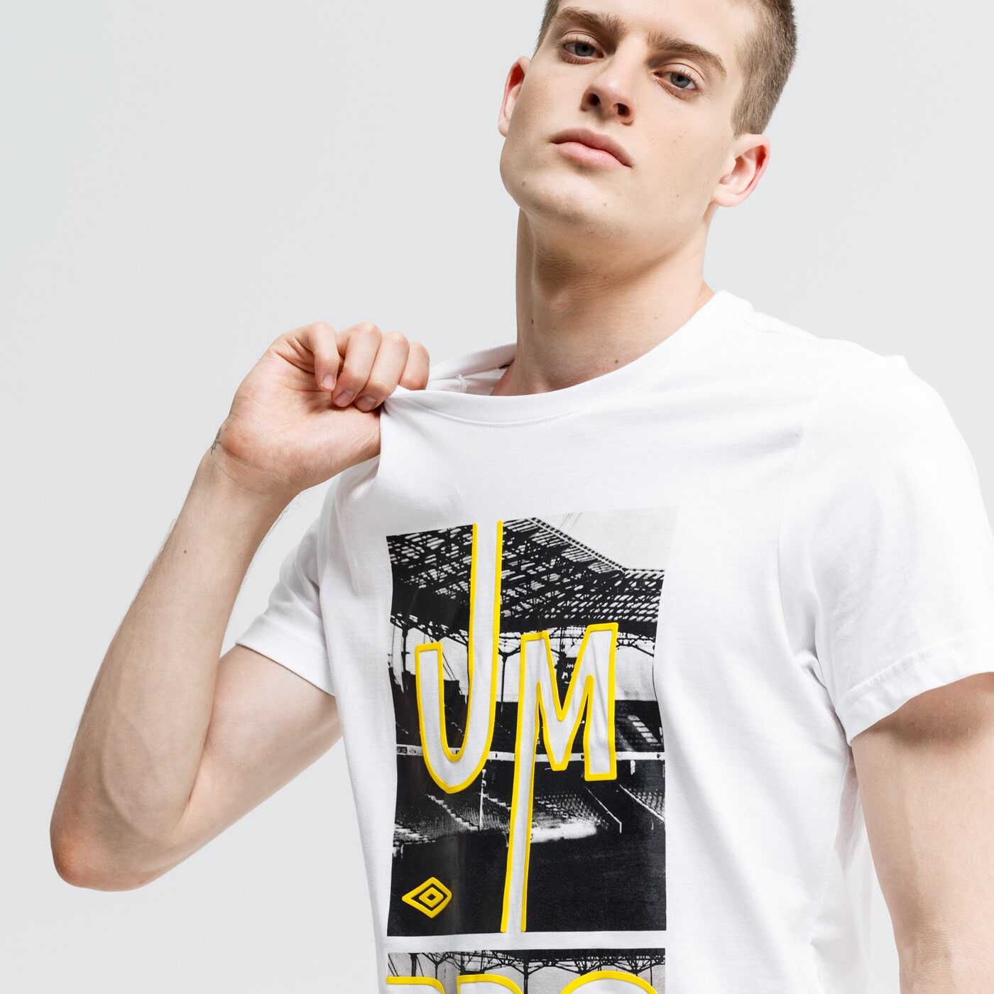 Koszulka męska UMBRO T-SHIRT OSWALD ul39tsm26002 kolor biały