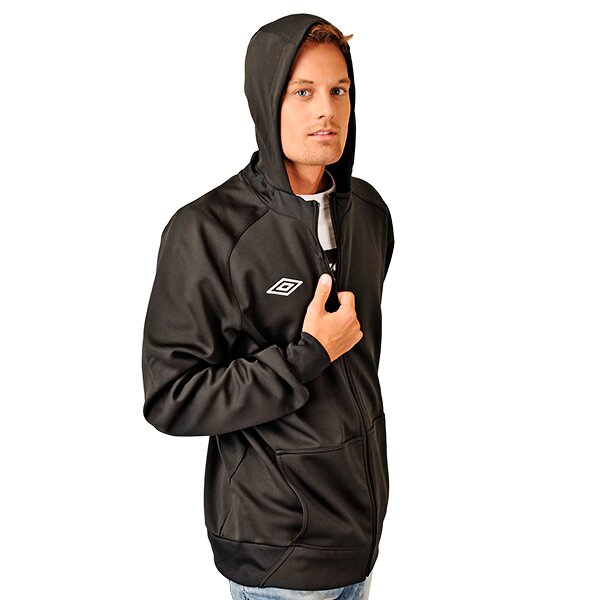 Bluza męska UMBRO BLUZA GEOMETRA ZIP THRGH HOODY 60803u090 kolor czarny