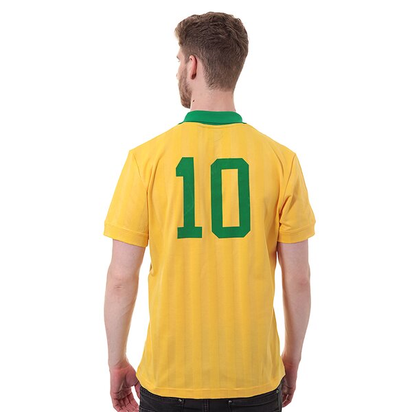 Koszulka męska ADIDAS T-SHIRT BRAZUCA RETRO f77291 kolor żółty