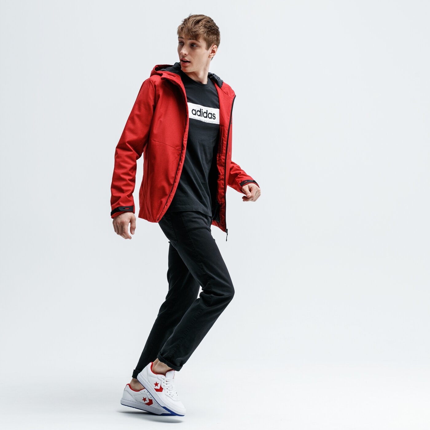 Koszulka męska ADIDAS T-SHIRT SS M BOX GRFX T 2 ei4593 kolor czarny