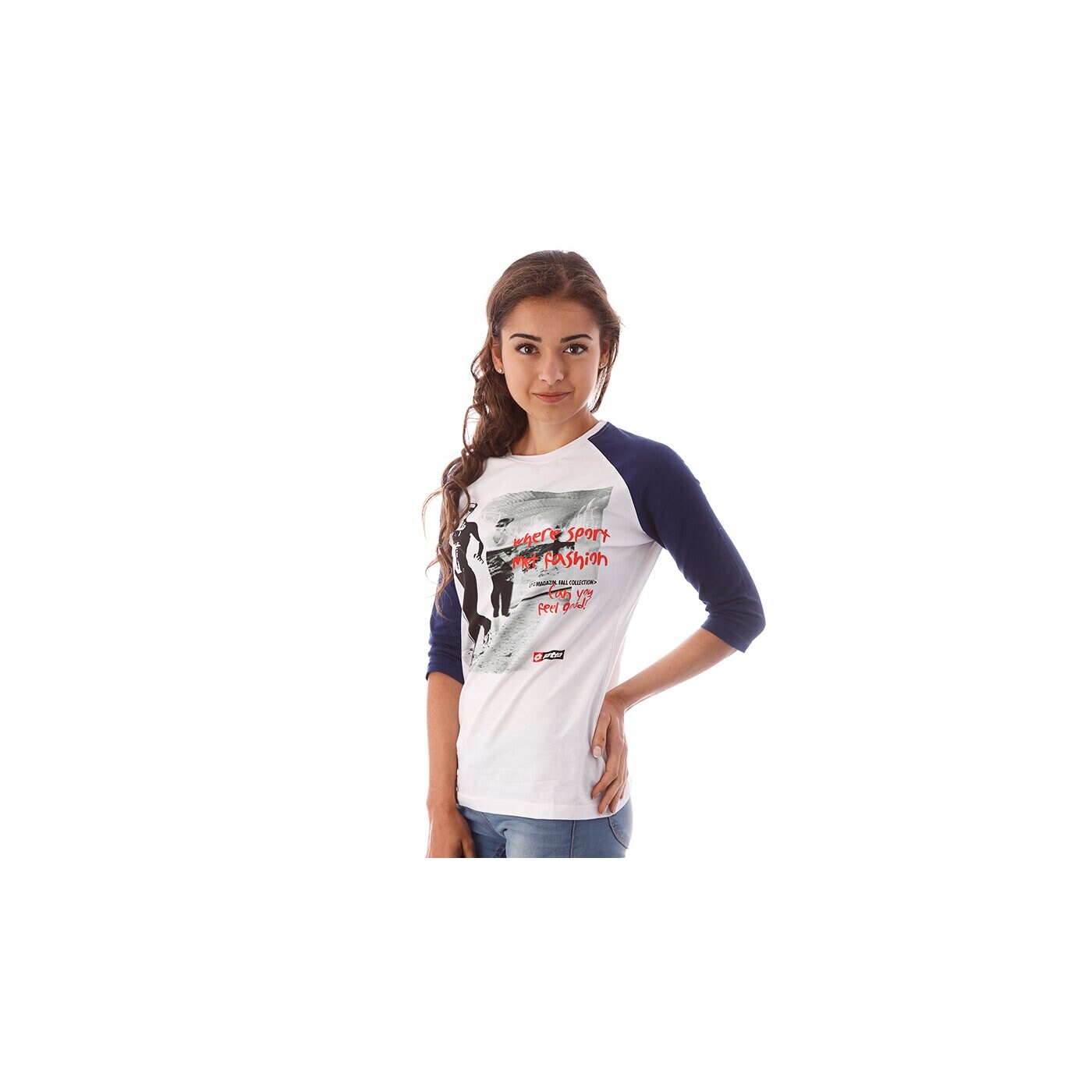 Koszulka damska LOTTO T-SHIRT BANKA lo33tsd09434 kolor biały