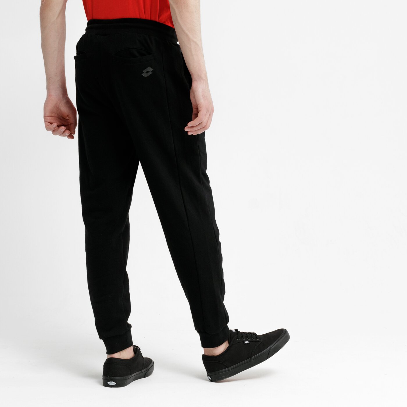 Spodnie dresowe męskie LOTTO SPODNIE SERIO lo19spm16001 kolor czarny