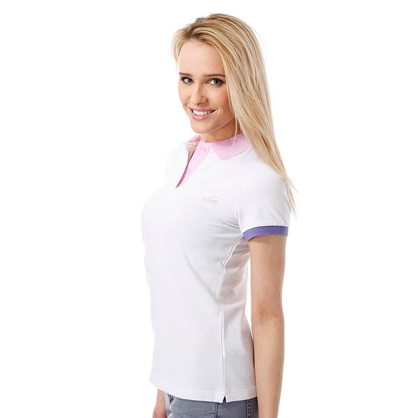 Koszulka polo damska LOTTO POLO LILIAN STC q9636 kolor biały