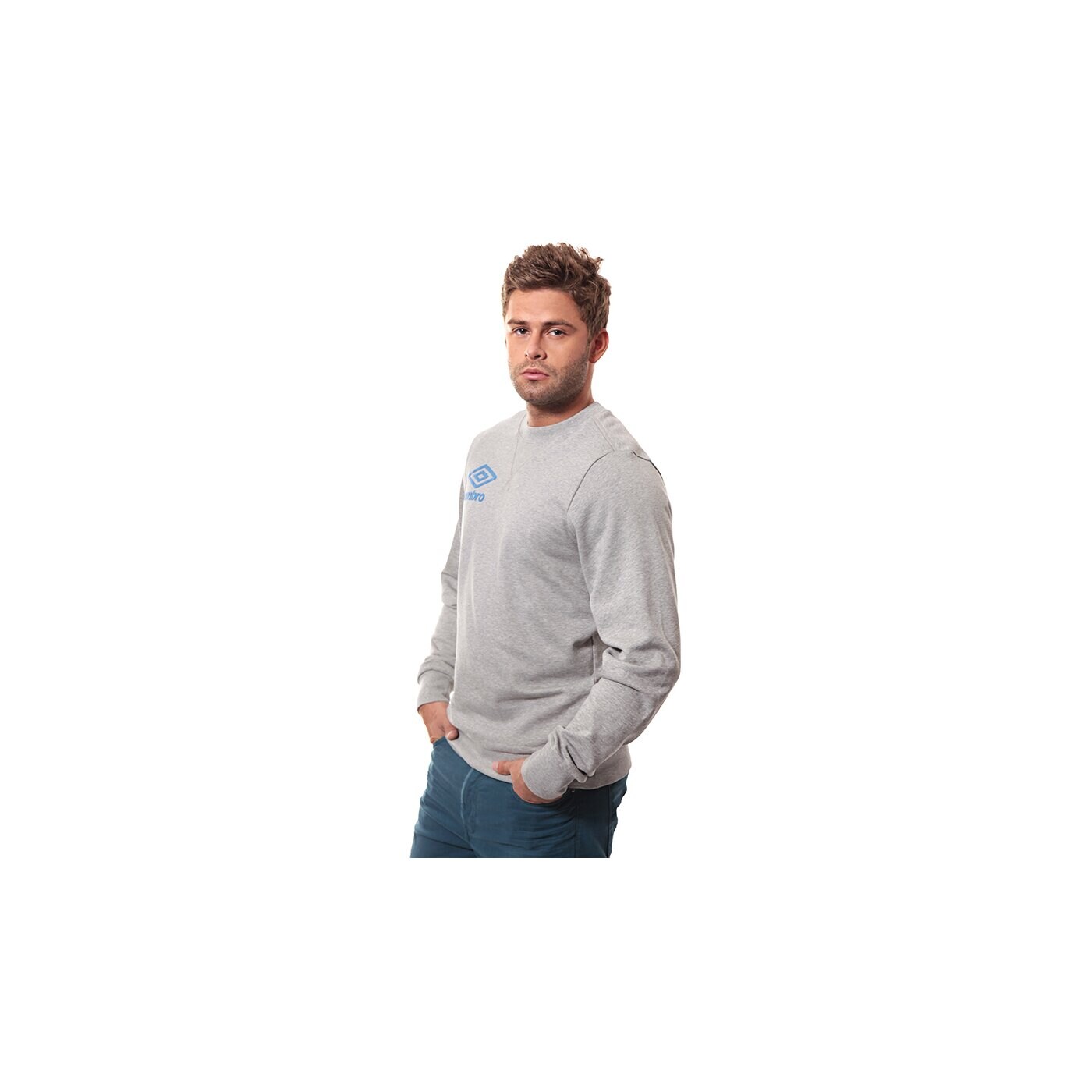 Bluza męska UMBRO BLUZA CREW SWEAT 62580u263 kolor szary