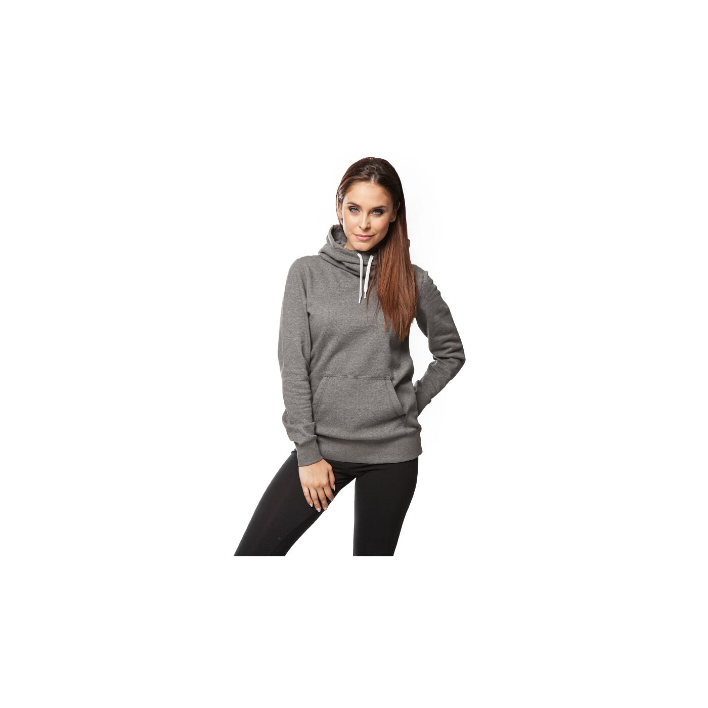 Bluza damska NIKE BLUZA CLUB FUNNEL HOODY 729297071 kolor szary