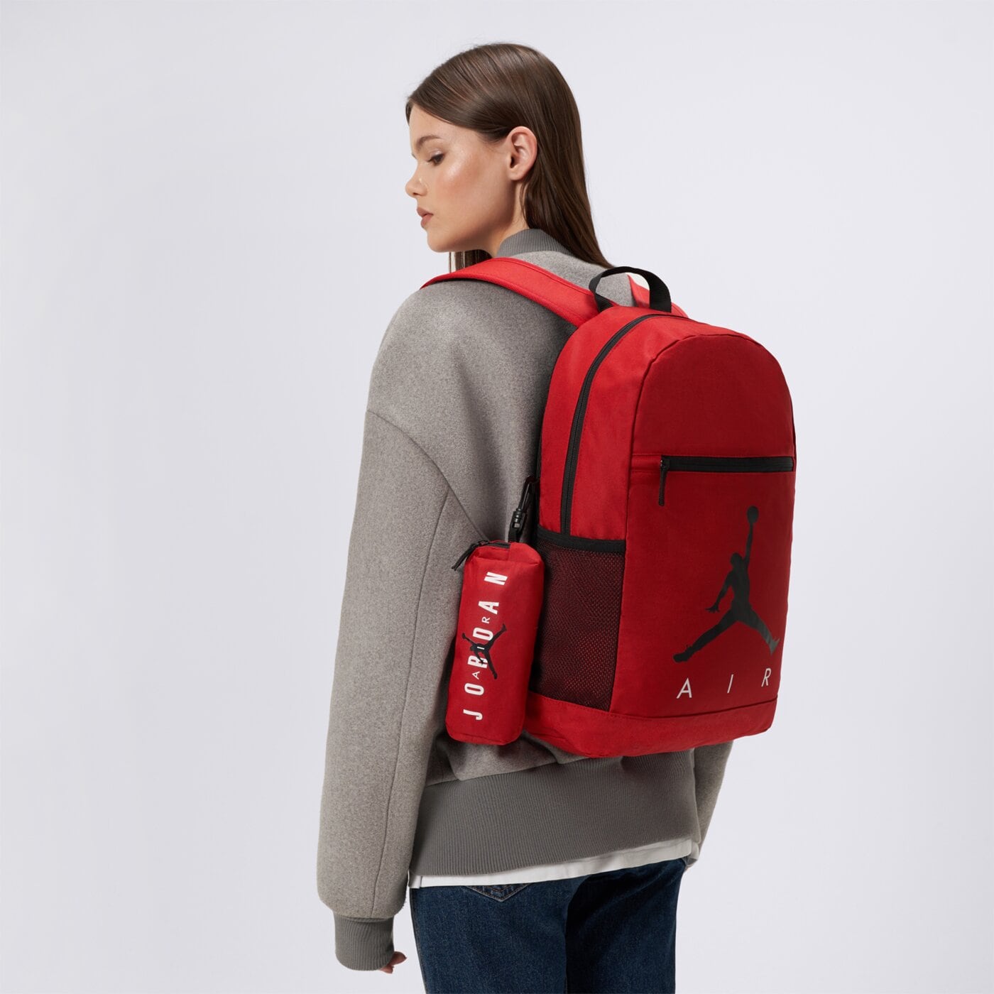 Plecak damski JORDAN PENCIL CASE BACKPACK  9b0503-r78 kolor czerwony