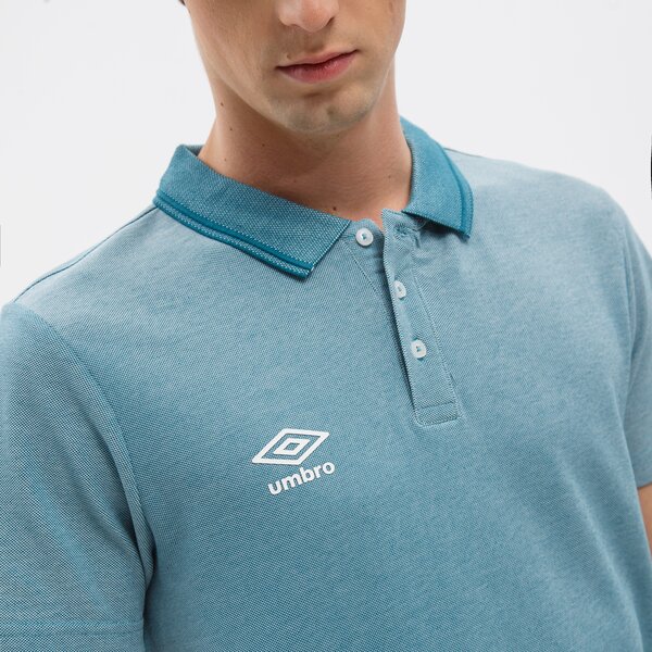 Koszulka polo męska UMBRO POLO STERLING ul122pom90005 kolor zielony