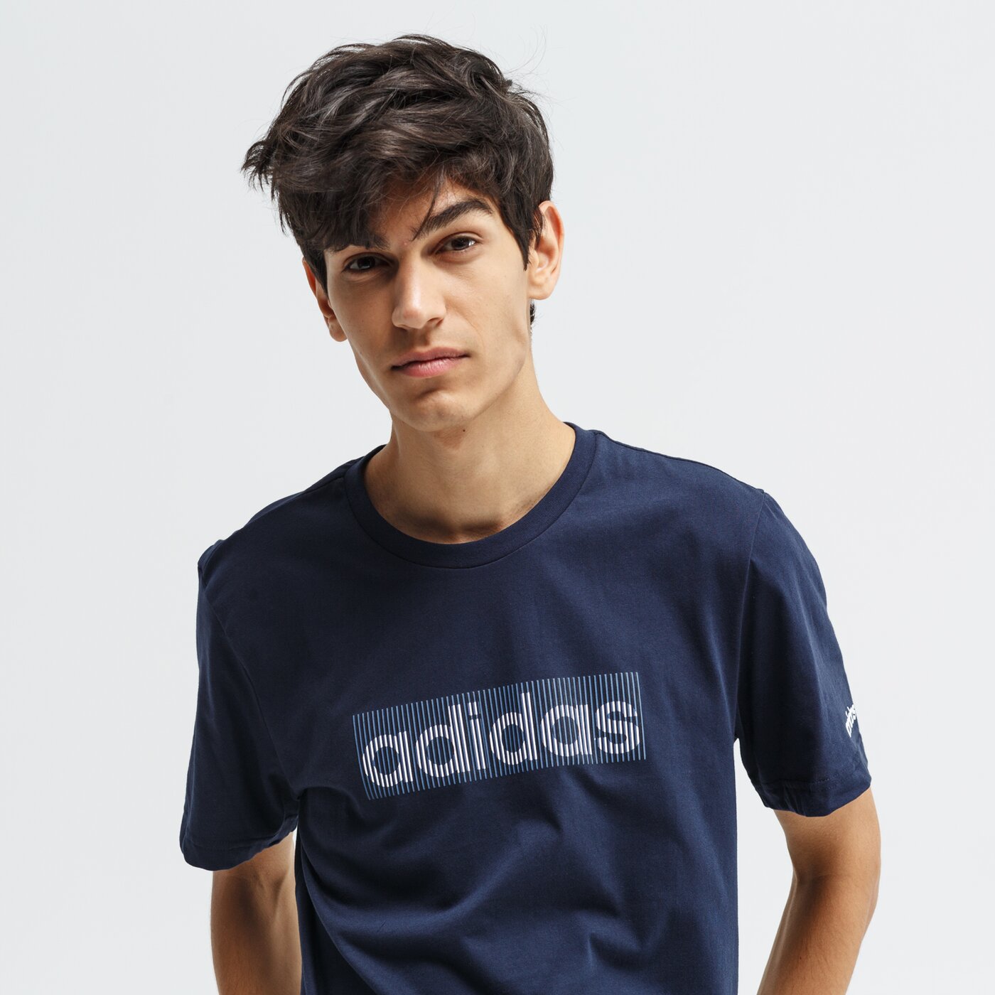 Koszulka męska ADIDAS T-SHIRT SS M PREM PRNT T ei4616 kolor granatowy