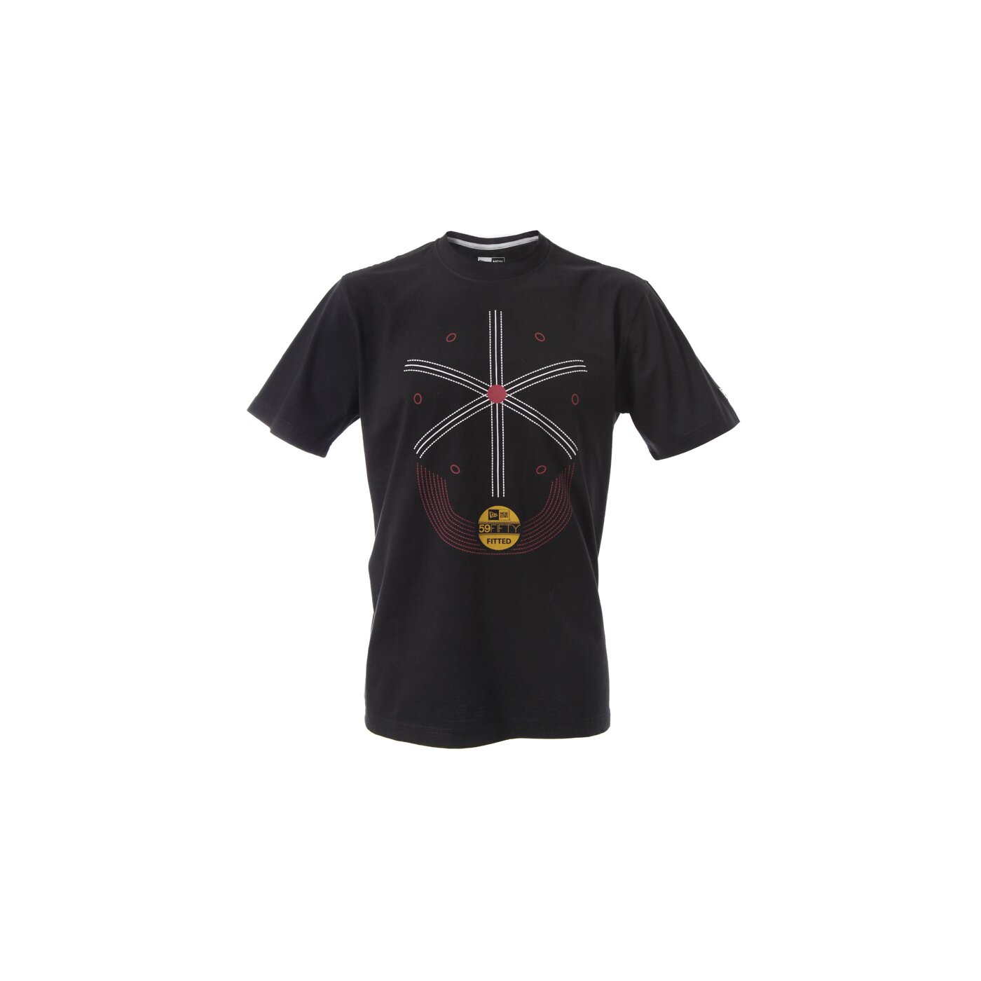 Koszulka męska NEW ERA T-SHIRT TOP CAP TEE BLK 10996662 kolor czarny