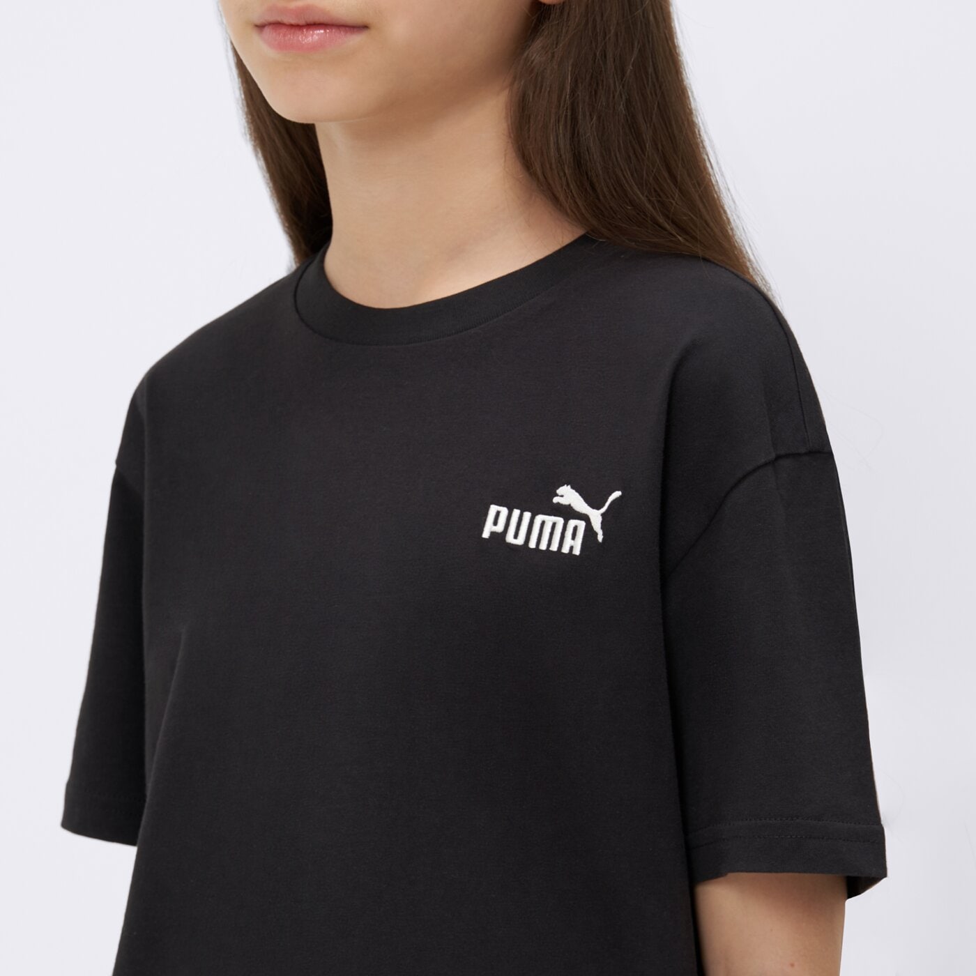 Koszulka dziecięca PUMA T-SHIRT ESS SMALL NO. 1 LOGO RELAXED B 684920 01 kolor czarny