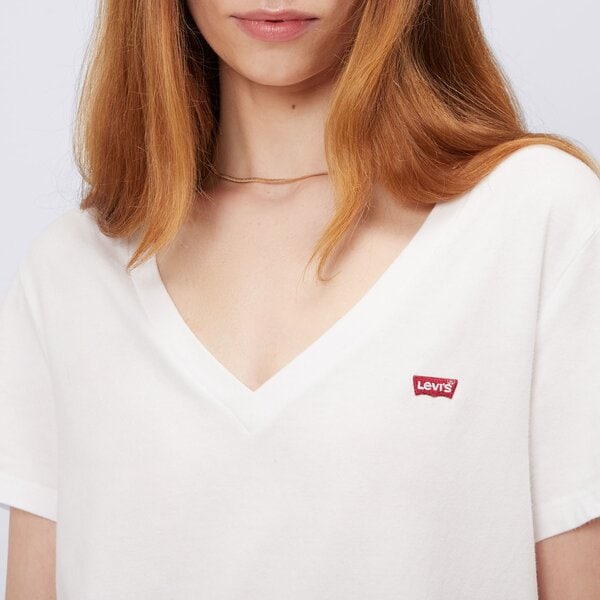 Koszulka damska LEVI'S T-SHIRT PERFECT VNECK 85341-0002 kolor biały