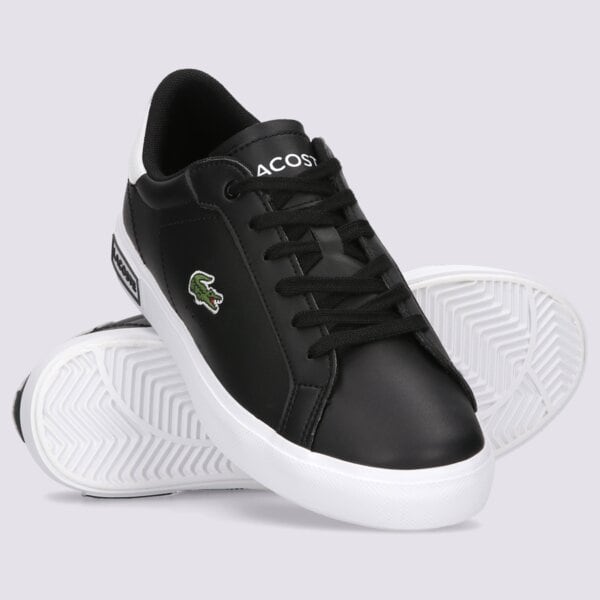Buty dziecięce LACOSTE POWERCOURT 0721 1 SUJ 741suj0014312 kolor czarny