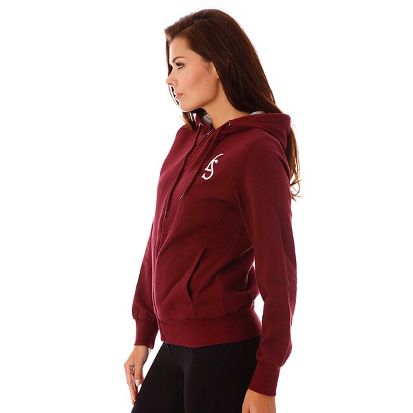 Bluza damska LOTTO BLUZA HEAVY SWEAT FZ GIULIAFLHD q7066 kolor bordowy