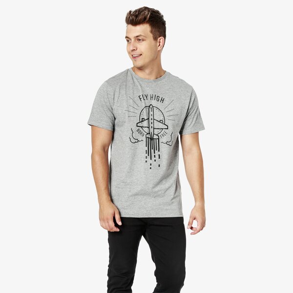 Koszulka męska LOTTO T-SHIRT SS FLYHIGH lo38tsm36001 kolor szary