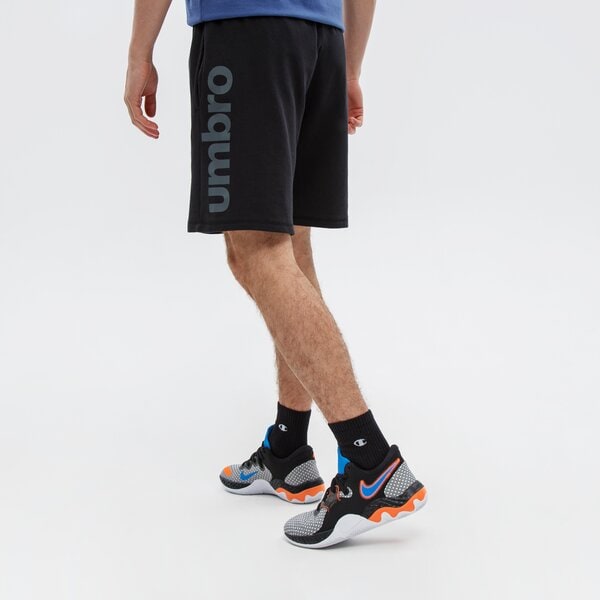 Spodenki męskie UMBRO SZORTY FW LINEAR LOGO GRAPHIC 66071u-060 kolor czarny