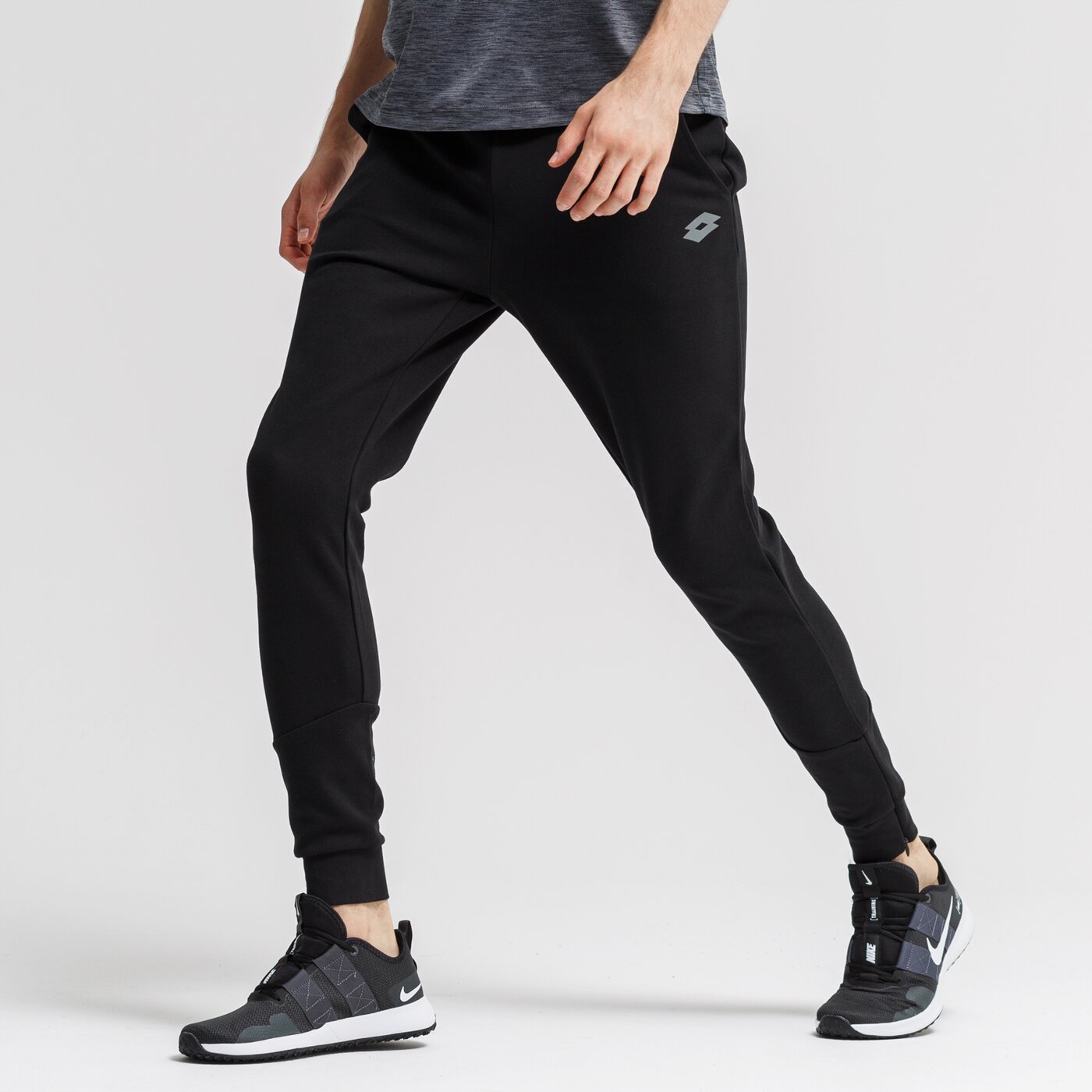 Spodnie dresowe męskie LOTTO SPODNIE DINAMICO CUFF CO 211404-1cl kolor czarny