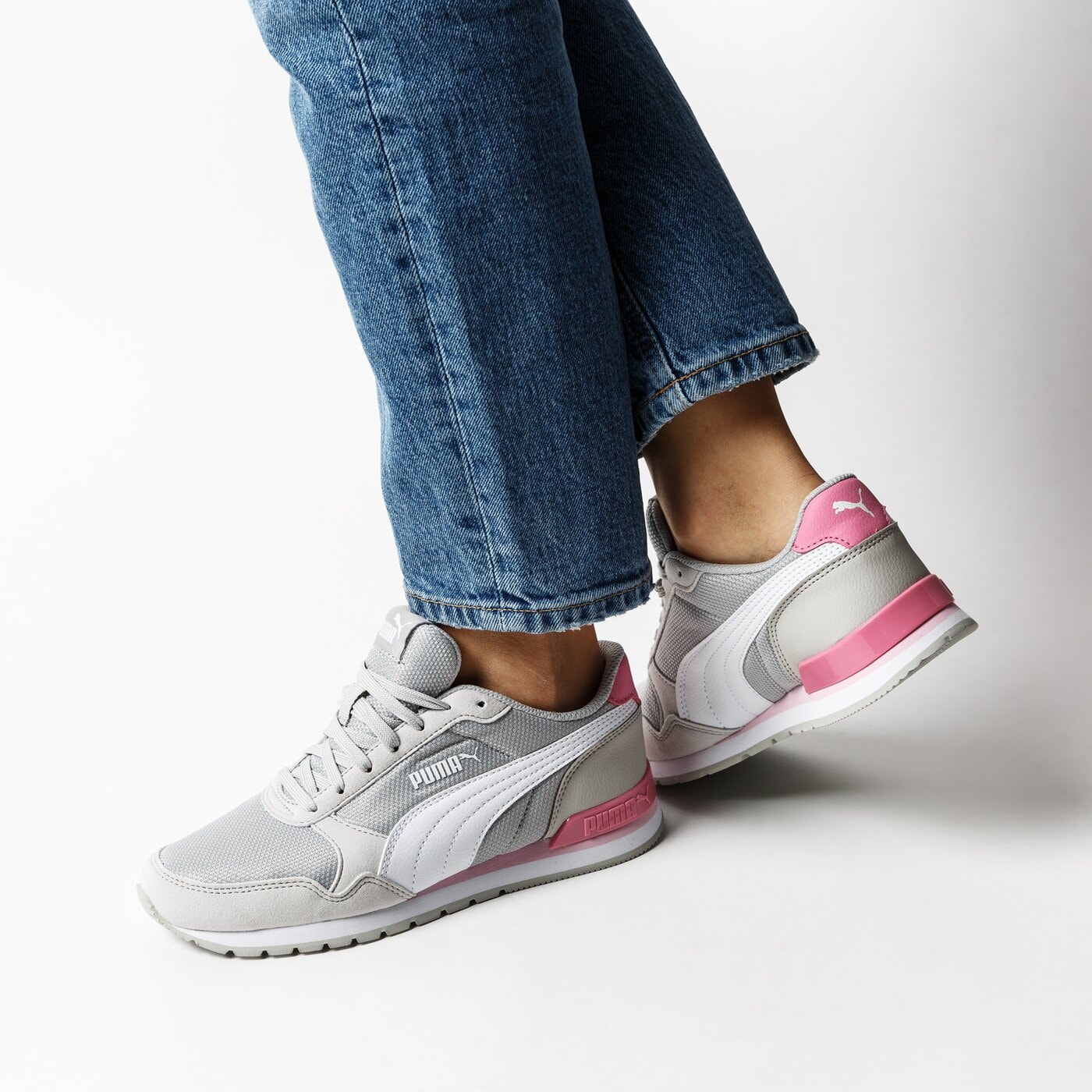 Buty dziecięce PUMA ST RUNNER V2 MESH JR 36713514 kolor szary