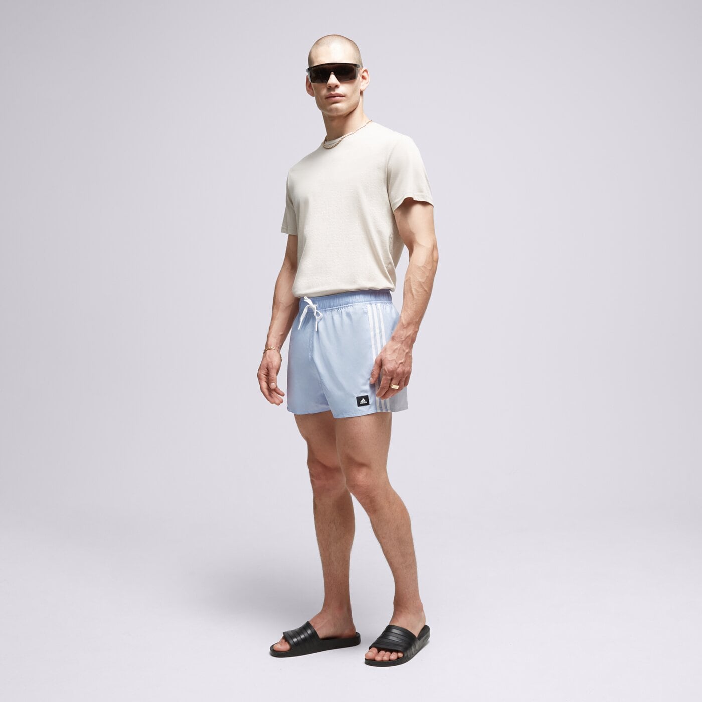 Kąpielówki męskie ADIDAS SZORTY 3S CLX SH VSL ht4373 kolor niebieski