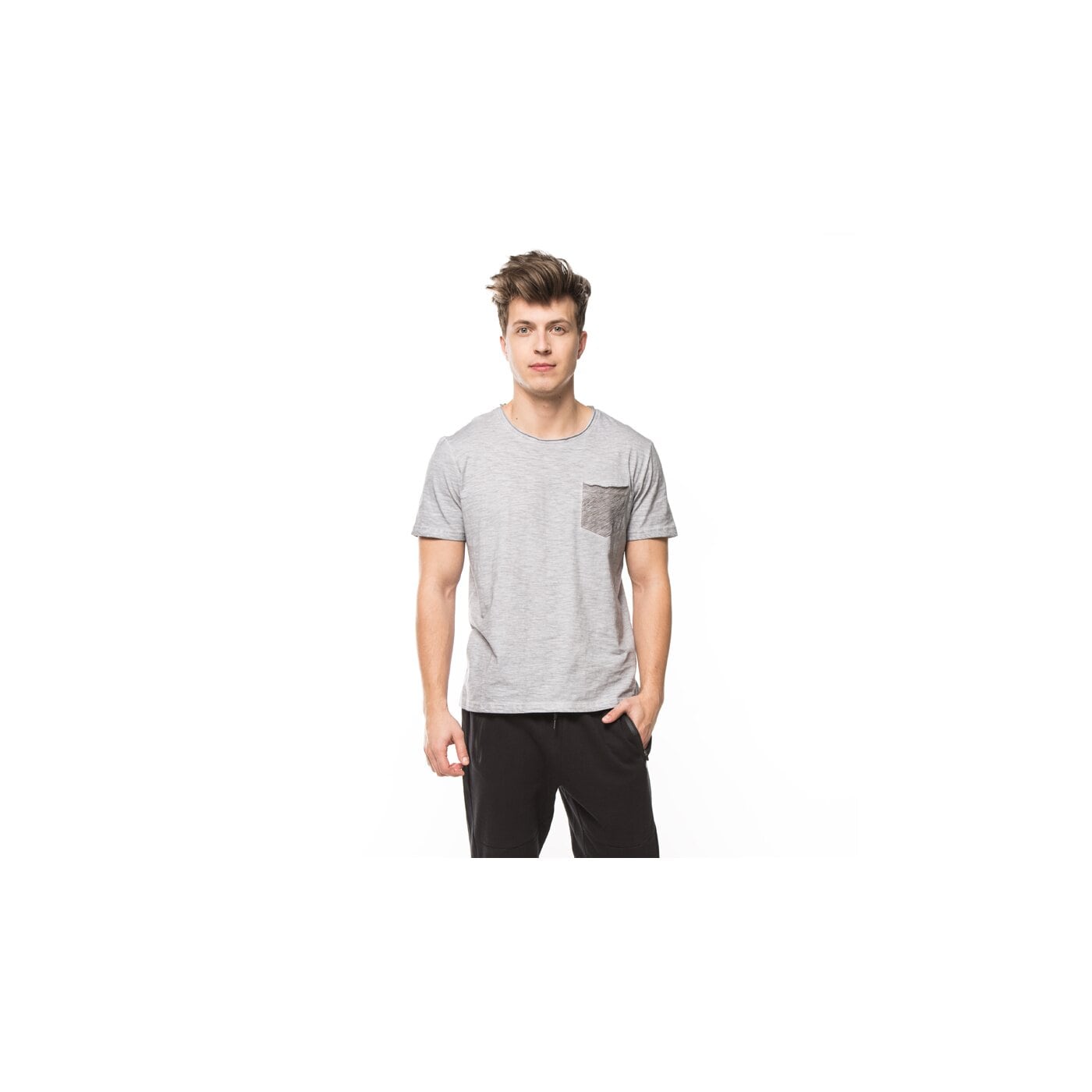 Koszulka męska LOTTO T-SHIRT PURSE M lo16tsm09001 kolor szary