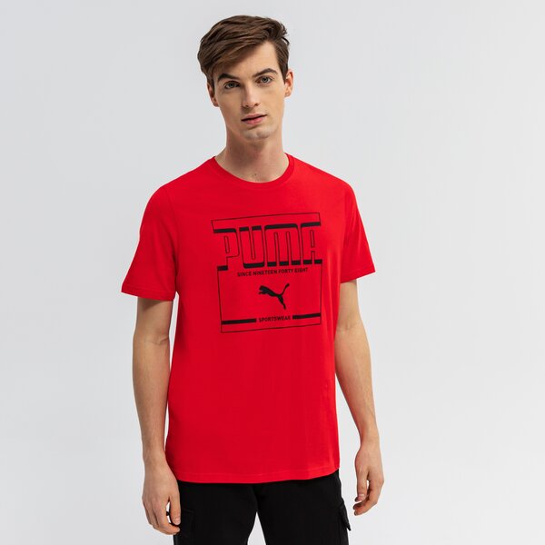 Koszulka męska PUMA T-SHIRT SS GRAPHIC 589267 11 kolor czerwony