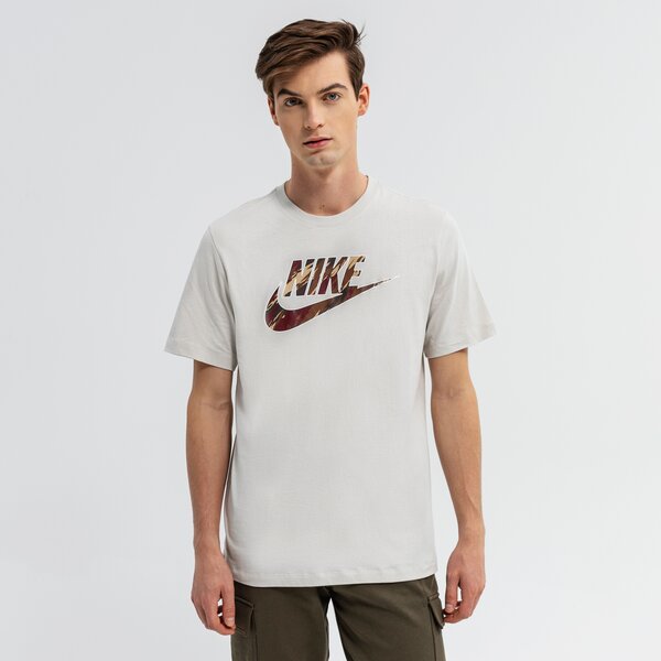 Koszulka męska NIKE T-SHIRT SS M NSW ESNTL BLK FL dd3370-072 kolor beżowy