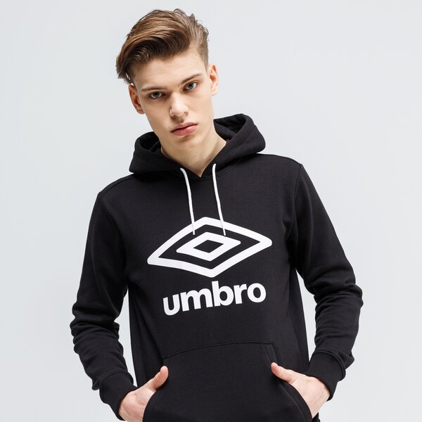 Bluza męska UMBRO BLUZA Z KAPTUREM FW LARGE LOGO 65629u-060 kolor czarny