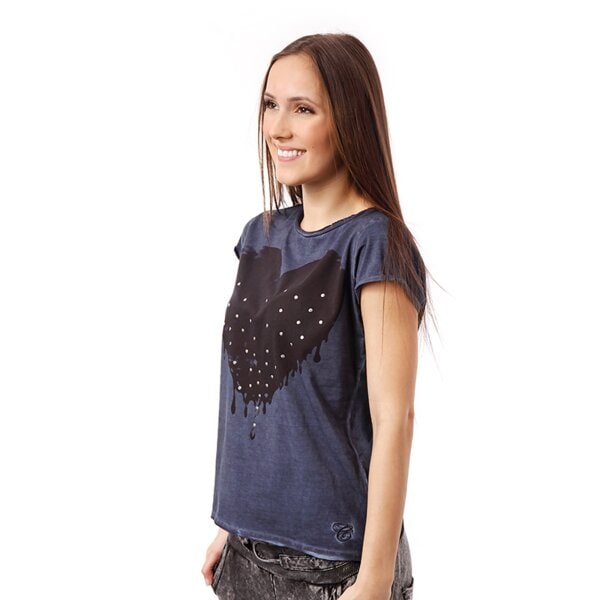 Koszulka damska CONFRONT  T-SHIRT AGNES cf14tsd09001 kolor granatowy