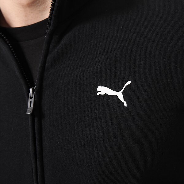Bluza męska PUMA BLUZA ESS SWEAT JACKET 82399001 kolor czarny