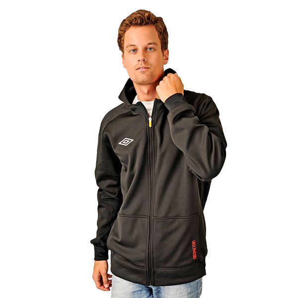 Bluza męska UMBRO BLUZA GEOMETRA ZIP THRGH HOODY 60803u090 kolor czarny
