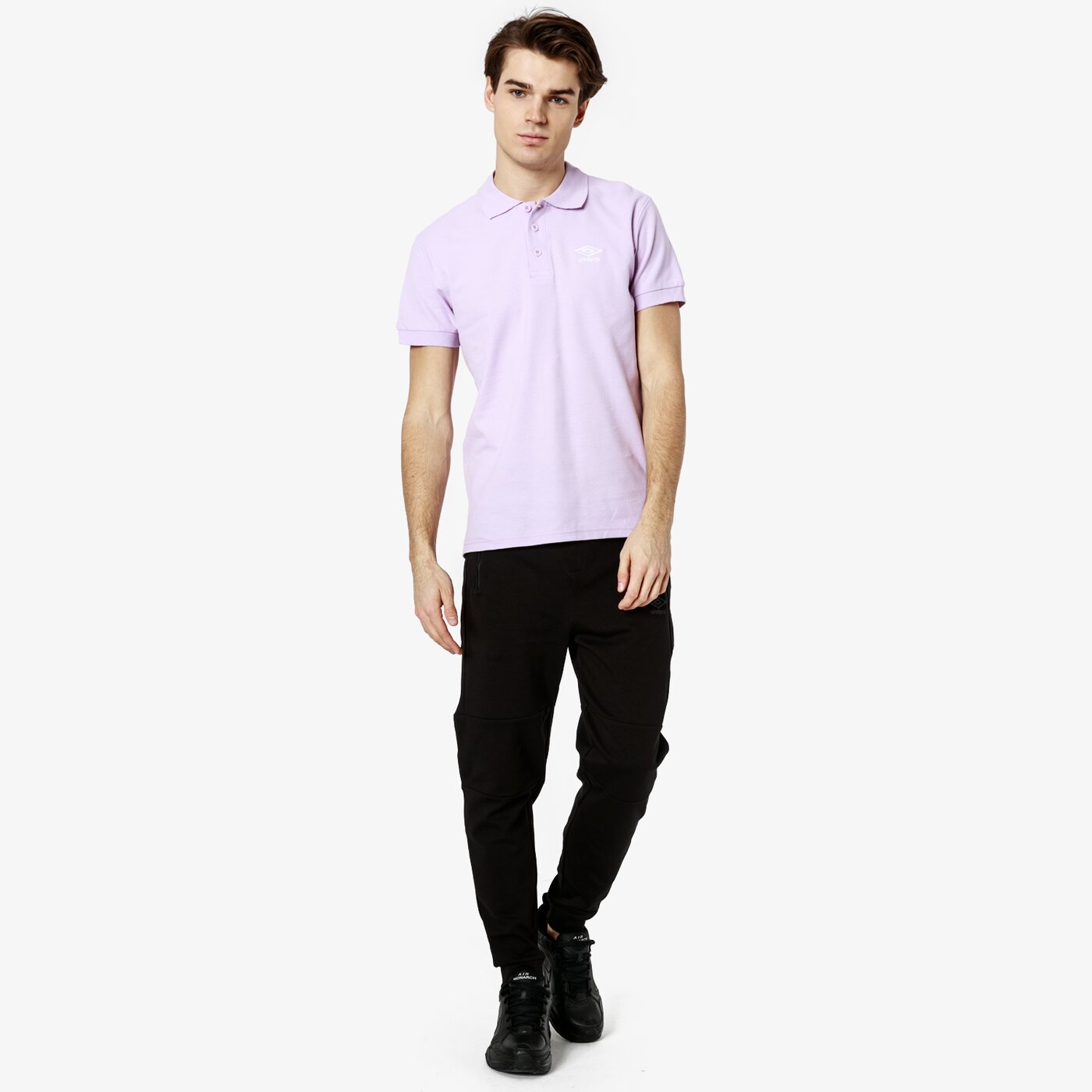 Koszulka polo męska UMBRO POLO VENLO ul19pom04006 kolor fioletowy