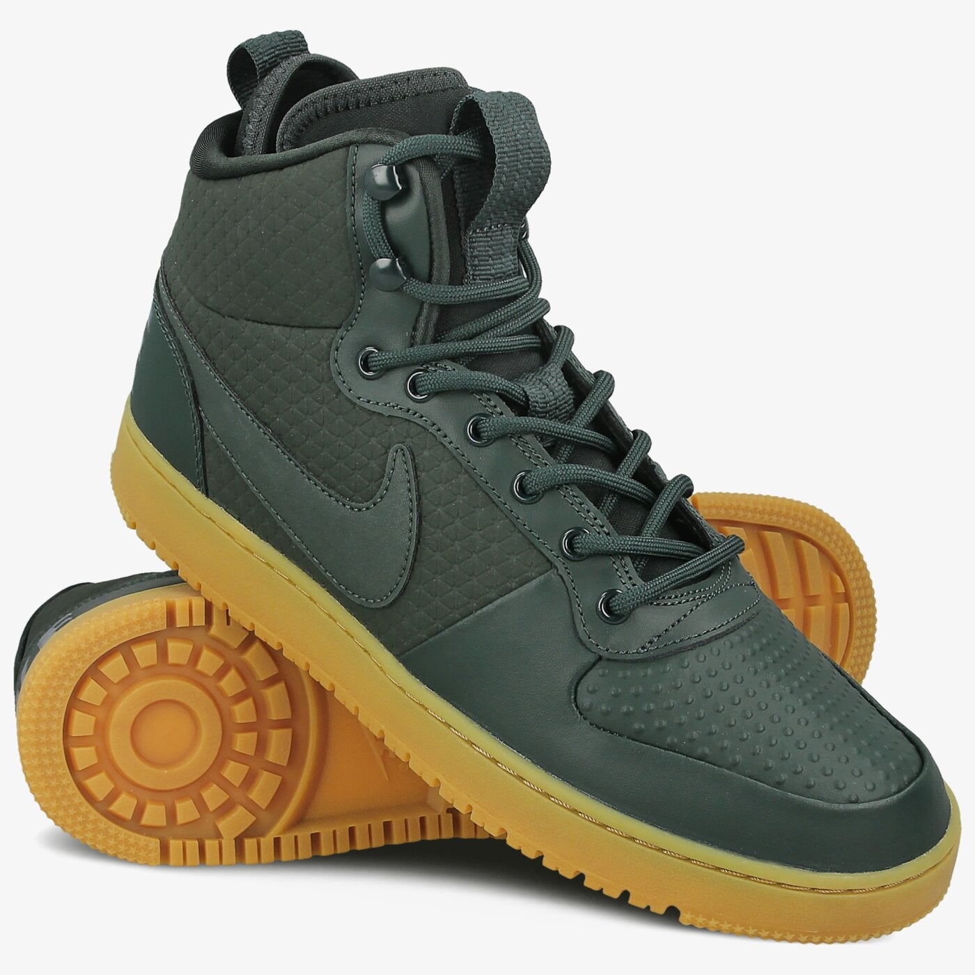Buty sportowe męskie NIKE COURT BOROUGH MID WINTER. aa0547300 kolor khaki