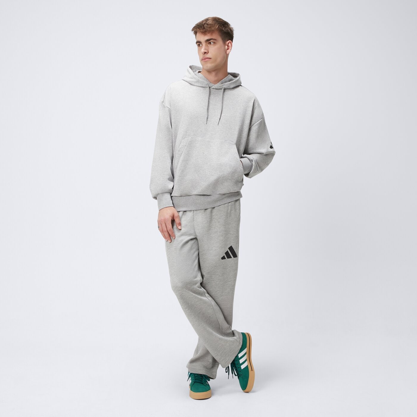 Bluza męska ADIDAS BLUZA Z KAPTUREM M HD FT jf3591 kolor szary