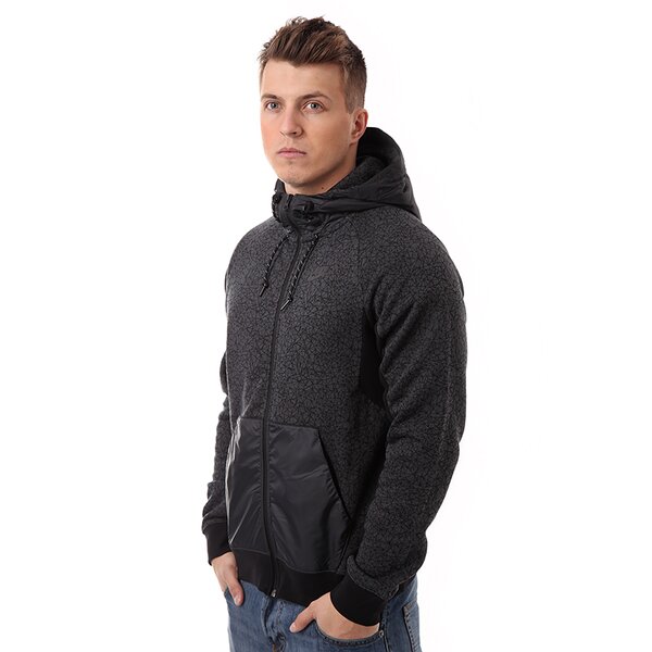 Bluza męska NIKE BLUZA NIKE HYBRID FZ HOODY-AOP 584985060 kolor szary