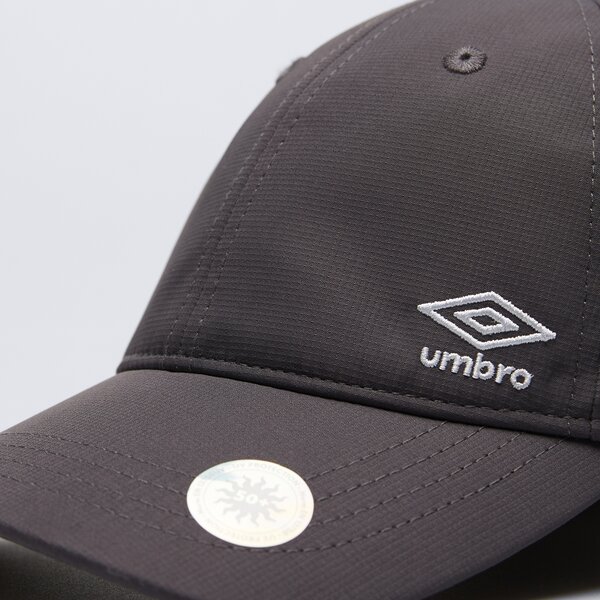 Czapka z daszkiem męska UMBRO CZAPKA UMBRO PERFORMANCE SIDE LOGO umhm03711bc kolor szary