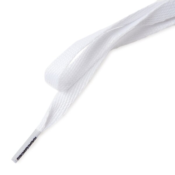  TUBE LACES SZNURÓWKI SILVER FLAT 1045704 kolor biały